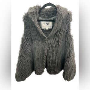 UGG Gray Plush Vest